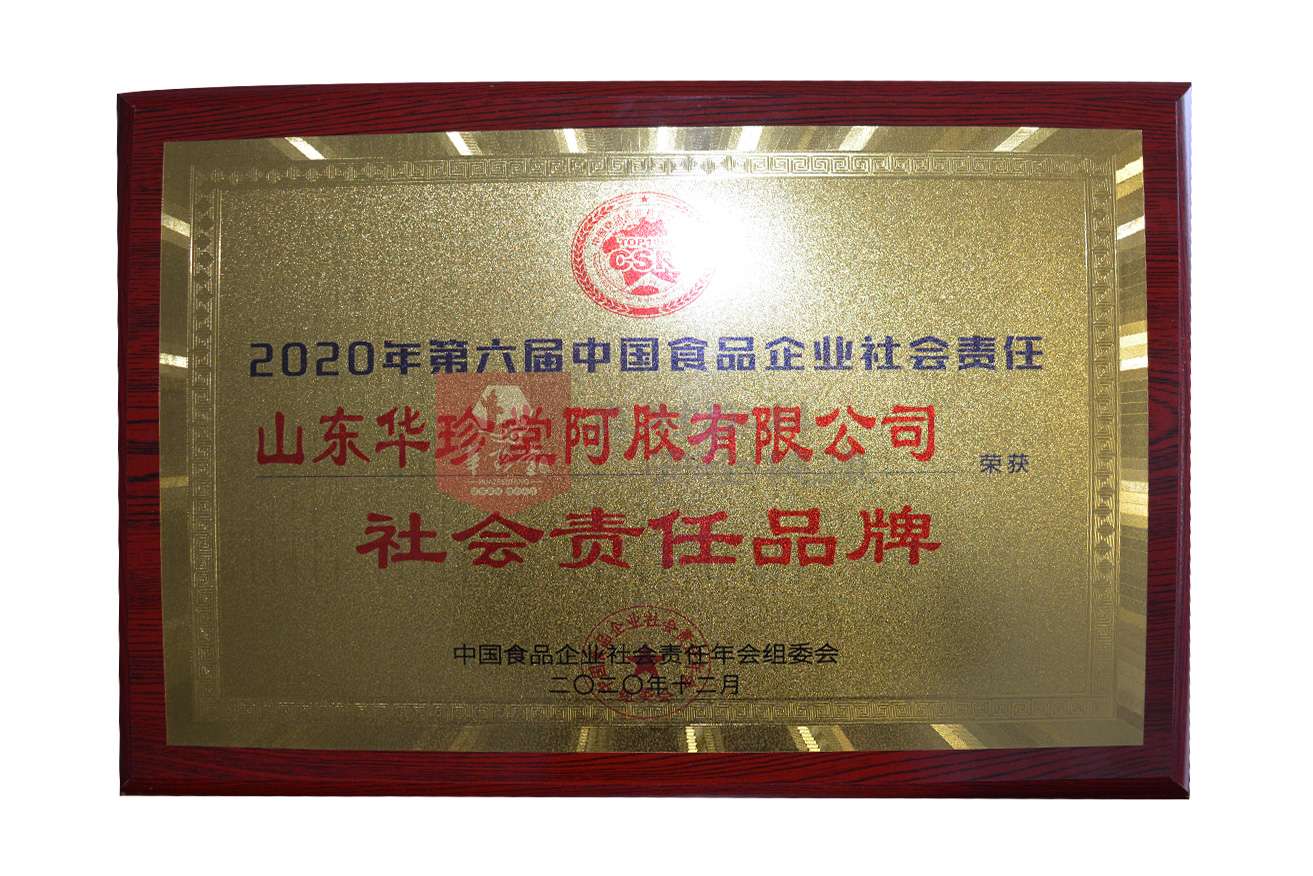 第六届中国食品企业“社会责任品牌”