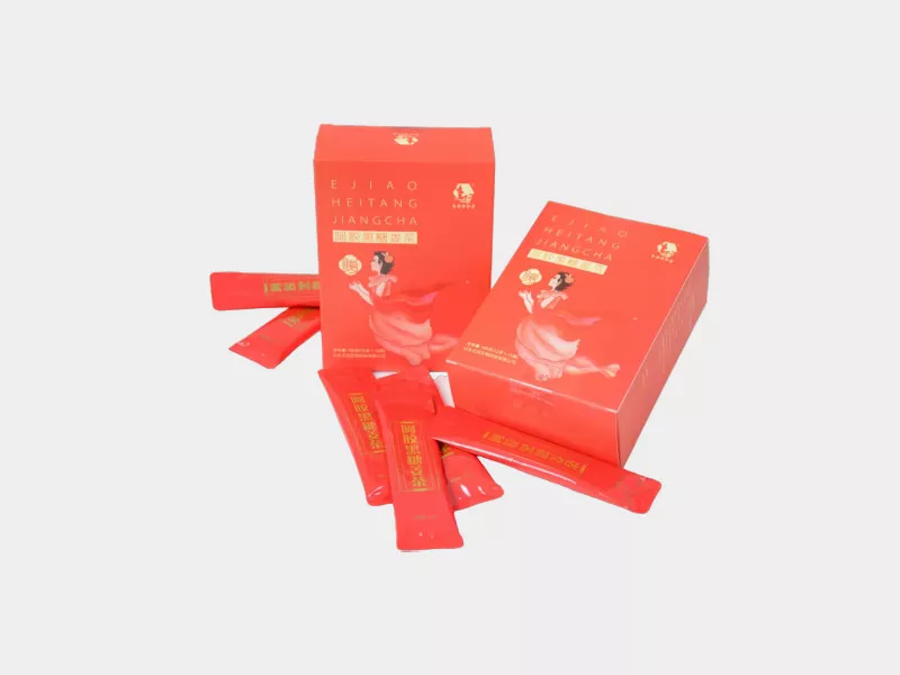 阿胶黑糖姜茶